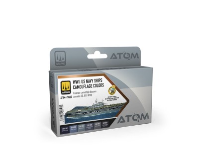 ATOM WWII US Navy Ships Camouflage colors Set 