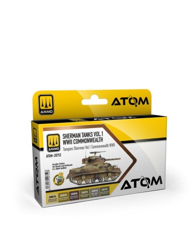 ATOM Sherman Tanks Vol 1 WWII Commonwealth Set 