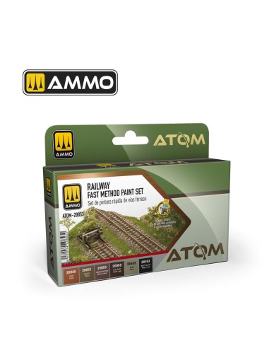 ATOM Railway Fast Method Paint Set 