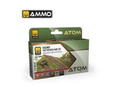 ATOM Railway Fast Method Paint Set 