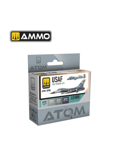 ATOM USAF Colors Grey Modern Jets Set 