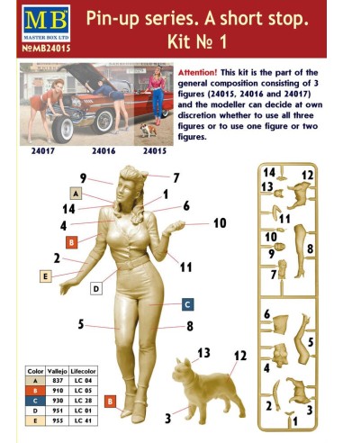 Pin-up series.A short stop.Kit No.1 