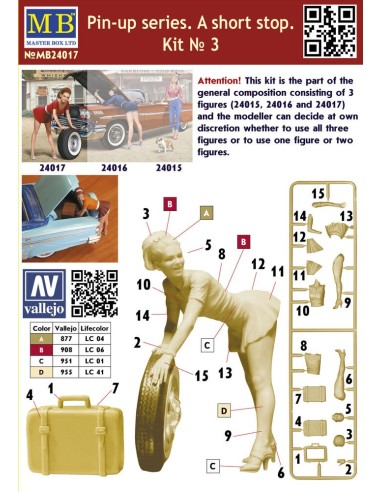 Pin-up series.A short stop.Kit No.3 