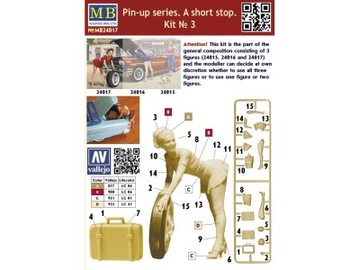 Pin-up series.A short stop.Kit No.3 