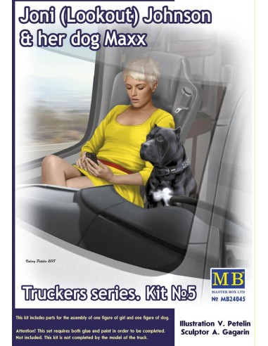 Truckers series.Joni(Lookout)Johnson&her dog Maxx 