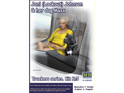 Truckers series.Joni(Lookout)Johnson&her dog Maxx 