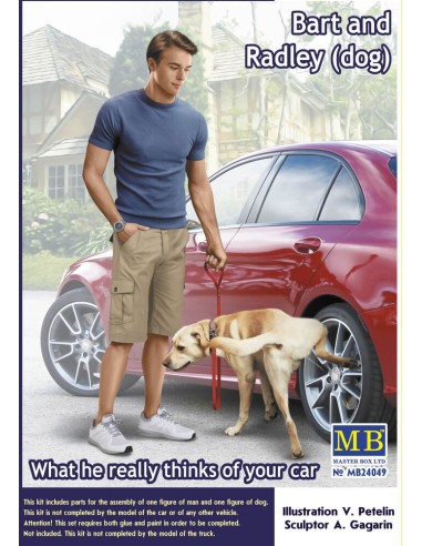 Bart and Radley (dog) What he really thinks of your car 