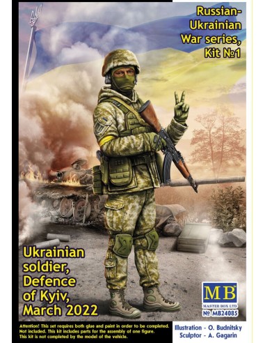 Ukrainian soldier,Defence of Kyiv,March 2022Russian-Ukrainian War series,Kit No 