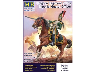Napoleonic Wars Series. Dragoon Regiment of the Imperial Guard, The Battle of Friedland, June 14, 1807. Officer / Senior Sergean