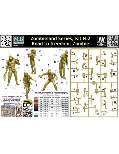 Zombieland Series, Kit No. 2. Road to freedom. Zombie 