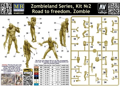 Zombieland Series, Kit No. 2. Road to freedom. Zombie 