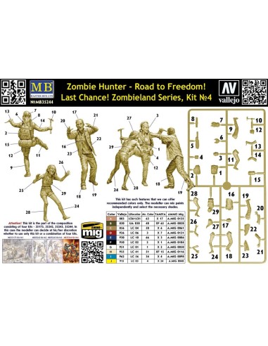 Zombie Hunter - Road to Freedom! Last Chance! Zombieland Series, Kit No. 4 