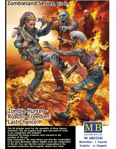 Zombie Hunter - Road to Freedom! Last Chance! Zombieland Series, Kit No. 4 