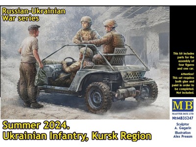 Russian-Ukrainian War series. Summer 2024. Ukrainian Infantry. Kursk Region 