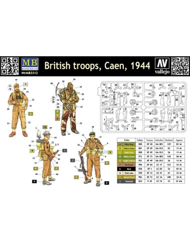 Britische Truppen Caen 1944 