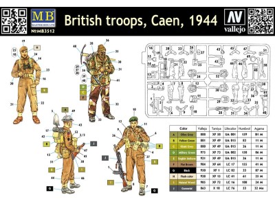 Britische Truppen Caen 1944 