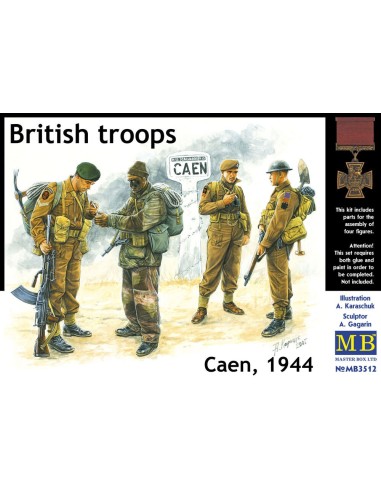 Britische Truppen Caen 1944 
