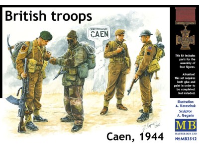 Britische Truppen Caen 1944 