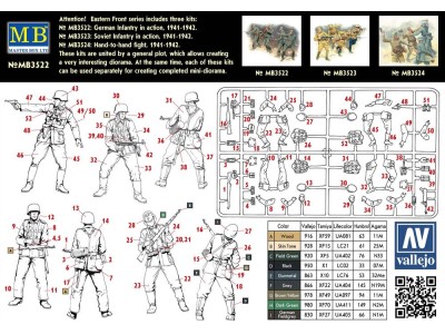 German Infantry in action 1941-1942 Eastern Front Series Kit No. 1 