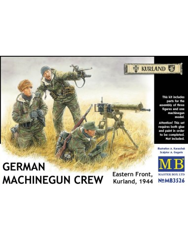 German Machinegun Crew Eastern Front Kurland 1944 