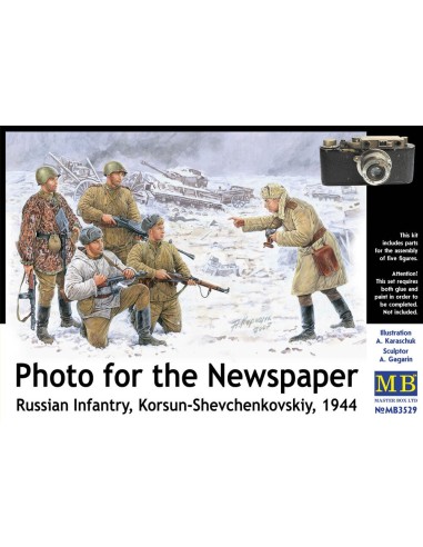 Russische Infanterie Korsun 1944 Photo for the Newspaper 