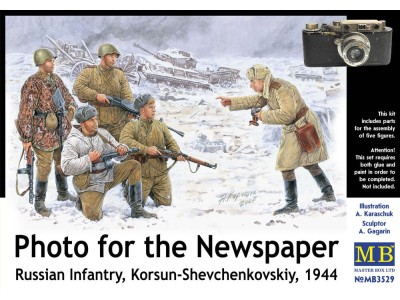 Russische Infanterie Korsun 1944 Photo for the Newspaper 