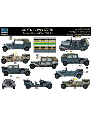 Sd.Kfz.1 Type 170 VK, German staff car 