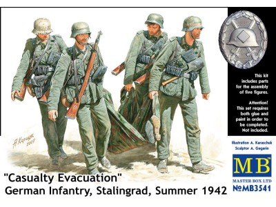 German Infantry Stalingrad Summer 1942 Casualty Evacuation 
