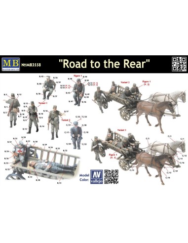 Road to the rear 5 figs + cart 