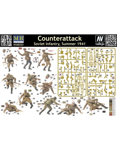 Counterattack, Soviet infantry, 1941 
