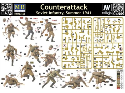 Counterattack, Soviet infantry, 1941 