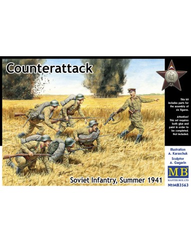 Counterattack, Soviet infantry, 1941 