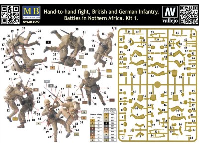 Hand-to-Hand fight, Brit. & Germ. infr. 