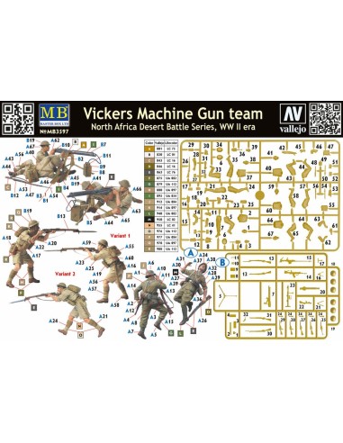 Vickers machine-gun crew, Desert battle 