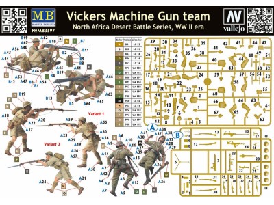 Vickers machine-gun crew, Desert battle 