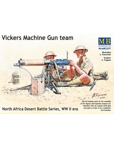 Vickers machine-gun crew, Desert battle 
