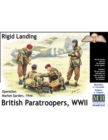 British Paratroopers WWII Rigid Landing Operation Market Garden 1944 