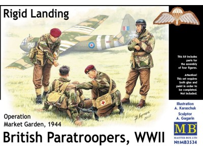 British Paratroopers WWII Rigid Landing Operation Market Garden 1944 