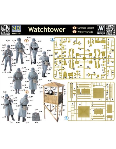 Watch Tower' w/4 figs 