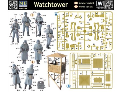 Watch Tower' w/4 figs 