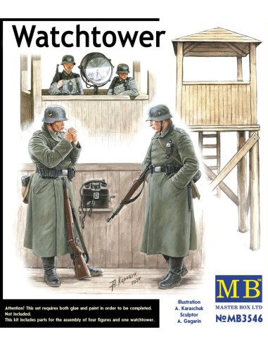 Watch Tower' w/4 figs 