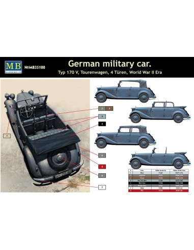 Germ. military car Typ 170V Tourenwagen 