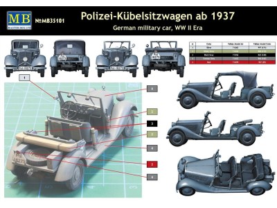 Polizei-Kubelsitzwagen ab 1937 mil. car 