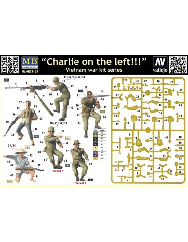 Charlie on the left!!! Vietnam war kit 