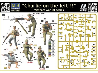 Charlie on the left!!! Vietnam war kit 