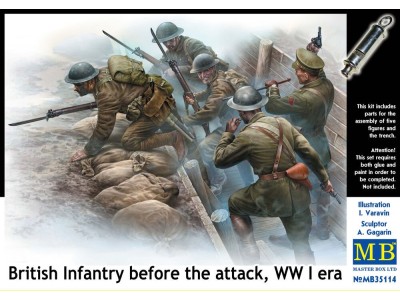 British infantry before attack,WWI era 