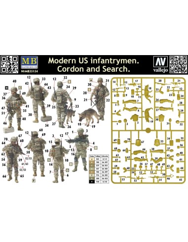 Modern U.S.infantrymen. Cordon and Searc 