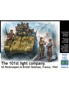 101th light company.US paratroopers and British tankmen  2
