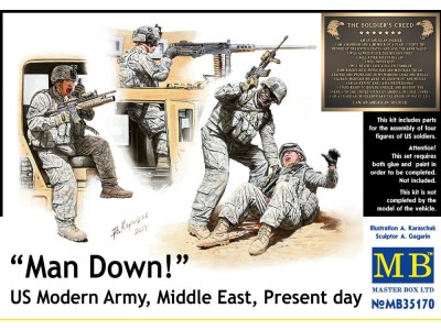 Man Down! U.S. Modern Army,Middle east 