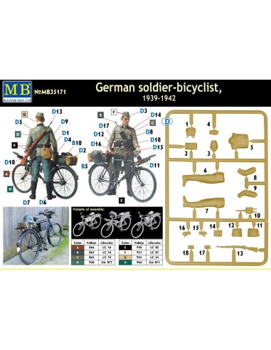 German soldier-bicyclist, 1939-1942 